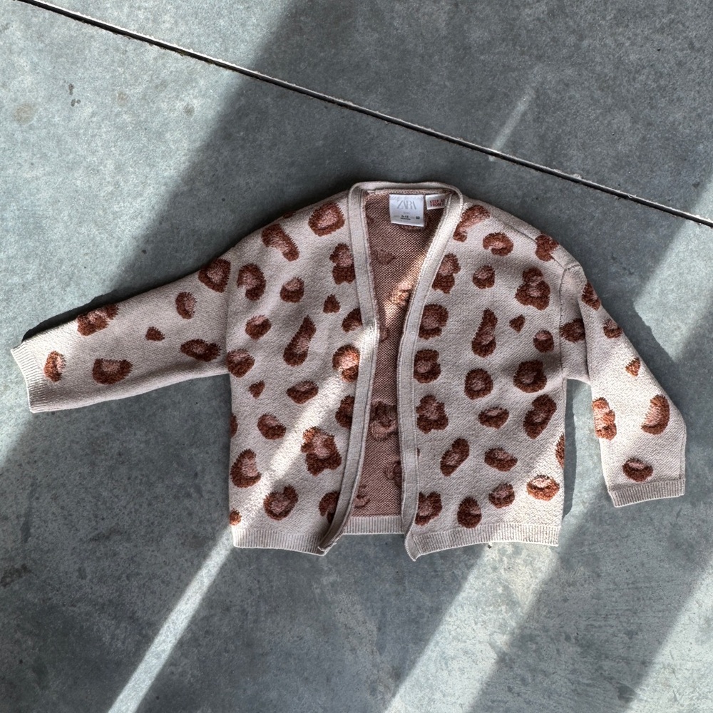 Zara Leopard Print Cardigan (2T)